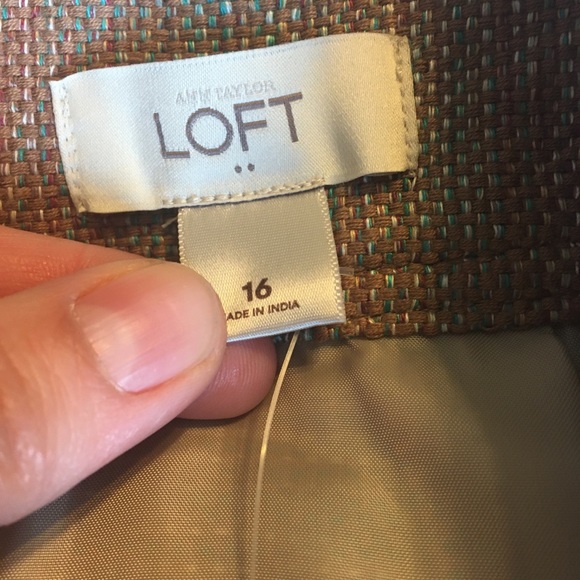 Ann Taylor LOFT tweed mini skirt 16 - Picture 9 of 12